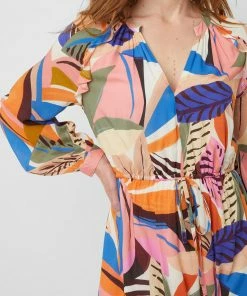 Great Plains Summer Leaves Midi Dress