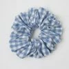 Great Plains Gingham Scrunchie - Riviera Blue Gingham