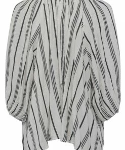 Great Plains Stripe Blouse In Milk & Black