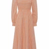 Great Plains Laura Gingham Dress - Coral